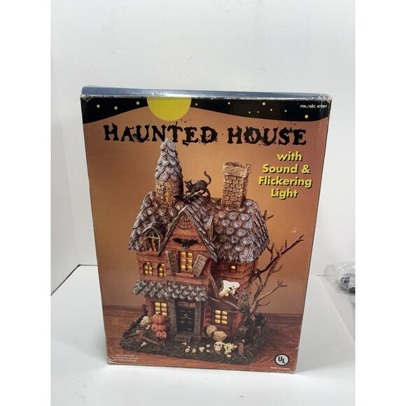 Animated Halloween Haunted House Sound Lights Large Vintage Costco